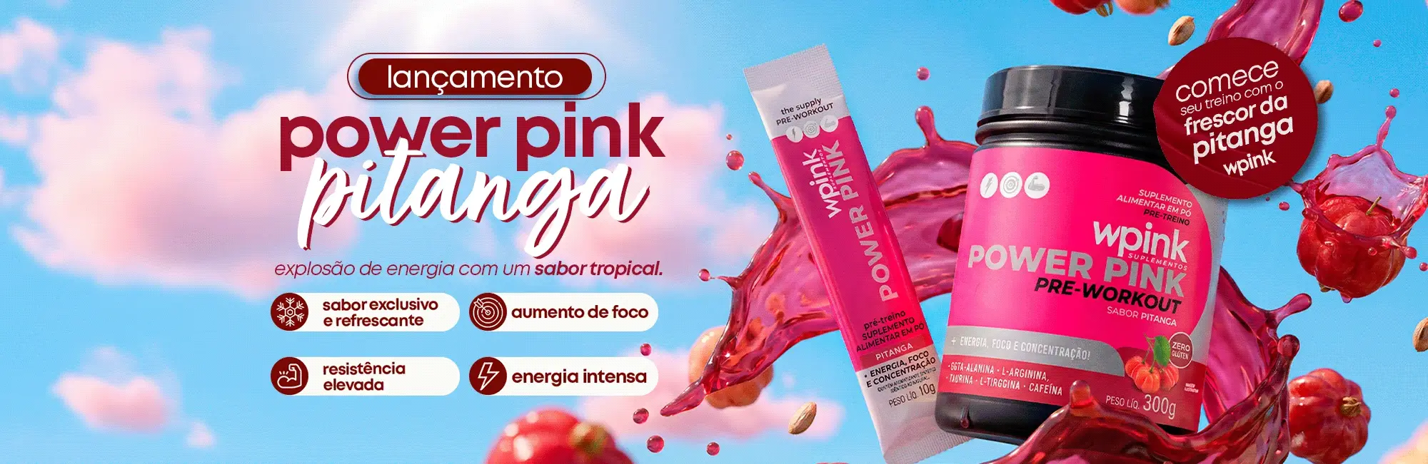 lançamento power pink sabor pitanga — explosão de energia com sabor tropical